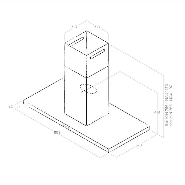 Elica Thin Inselhaube