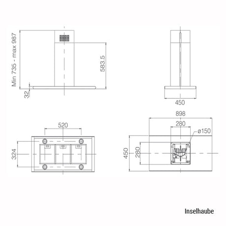 Elica Galaxy Dunstabzugshaube 