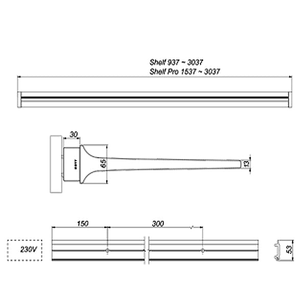 Novy Shelf Pro Designerleuchte