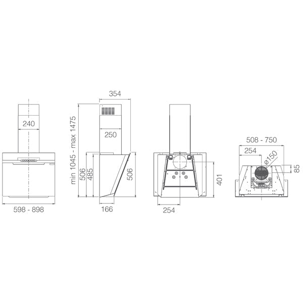Elica Majestic No Drip Kopffreihaube

